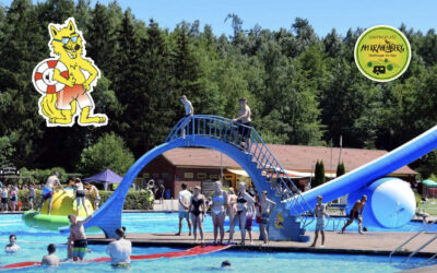 Vom Capingplatz „Am Krähenberg“ zum planschen ins Wölfi-Waldfreibad