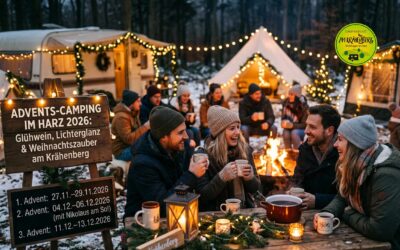 🎄 Adventscamping im Harz 2026: Drei Wochenende 10 % Rabatt 🎄