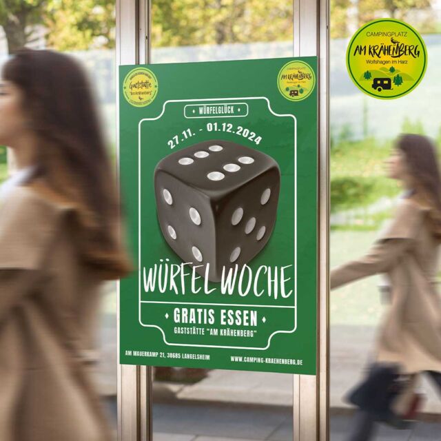🎲 Das Glück wartet auf Dich! 🎲

Stell Dir vor: Du sitzt mit Deinen Liebsten in der gemütlichen Gaststätte „Am Krähenberg“, lachst, isst – und plötzlich rollt der Würfel. Eine 6? Jackpot! Dein Essen ist gratis! 🤩

Klingt nach einem perfekten Abend? Dann komm zur Harzer Würfelwoche!
📅 27.11. – 01.12.
📍 Gaststätte „Am Krähenberg“, Wolfshagen im Harz

✨ Wie geht's? Bestelle Dein Essen, würfle – und mit etwas Glück isst Du kostenlos. Einfach, lecker und voller Spaß! 🍽️

Markiere Deine Freunde, Familie & Kollegen, teilt diesen Beitrag und kommt vorbei!
Lasst uns gemeinsam lachen, würfeln und den Harz genießen. 🌲✨

👇 Schreib uns: Mit wem würdest Du Dein Würfelglück testen? 👇

MEHR INFOS: https://wp.me/peyKdV-kk

#HarzerWürfelwoche #Würfelglück #GaststätteAmKrähenberg #EssenGewinnen #HarzEvents #Würfelspaß #GlückImSpiel