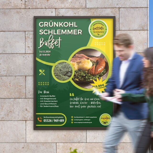 VORANKÜNDIGUNG Grünkohl-Buffet

Wir laden Euch recht harzlich zu unserem Harzer Grünkohl-Buffet ein: 14.12.24 ab 18:00 Uhr.

Zur Auswahl stehen:
Grünkohl - Buffet satt
mit Bregenwurst, Kasslernacken und Bauchfleisch

12,50 € pro Person

----------------------------------------------
🪶🏔️🌲 www.camping-kraehenberg.de 🌲🏔️🐺

#Vanlife #Van #Camping #Naturcamping #HarzCamping #HarzVanlife #CampingHarz #WaldCamping #NaturStellplatz #Wolfshagen #Wolfshagencampinplatz #Krähenberg #Krähenbergcampingplatz  #Harzcamping #WolfshagenCamping #KrähenbergCamp #germany #vanlifecamping #harz #Wolfshagen #Langelsheim #Erlebniswandern #Wanderung